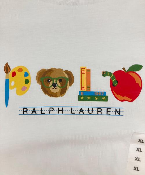 POLO RALPH LAUREN（ポロ・ラルフローレン）POLO RALPH LAUREN (ポロ・ラルフローレン) ポロベア ロングスリーブカットソー ホワイト サイズ:170 未使用品の古着・服飾アイテム
