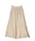 Noble（ノーブル）の古着「ファジーリネンスリットフレアパンツ」｜グレージュ