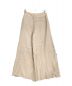 Noble (ノーブル) ファジーリネンスリットフレアパンツ グレージュ サイズ:38：3000円