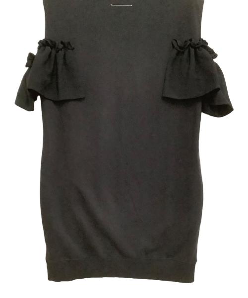 MM6 Maison Margiela（エムエムシックスメゾンマルジェラ）MM6 Maison Margiela (エムエムシックスメゾンマルジェラ) フリルミニドレスワンピ ブラック サイズ:Sの古着・服飾アイテム