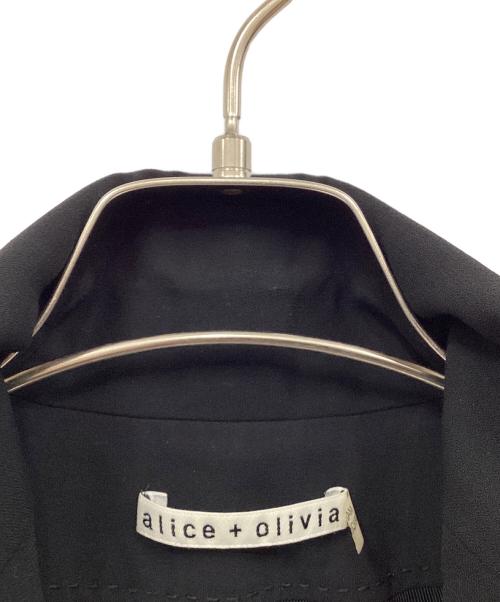 alice+olivia（アリスアンドオリビア）alice+olivia (アリスアンドオリビア) フィッシュテールバックタックジャケット ブラック サイズ:2の古着・服飾アイテム