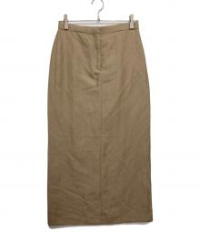 BALLSEY（ボールジィ）の古着「リネンウール Iラインマキシスカート」｜ベージュ