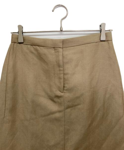 BALLSEY（ボールジィ）BALLSEY (ボールジィ) リネンウール Iラインマキシスカート ベージュ サイズ:36の古着・服飾アイテム
