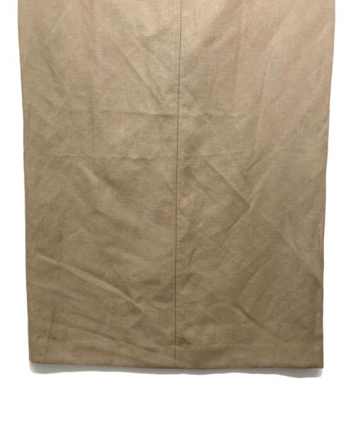 BALLSEY（ボールジィ）BALLSEY (ボールジィ) リネンウール Iラインマキシスカート ベージュ サイズ:36の古着・服飾アイテム