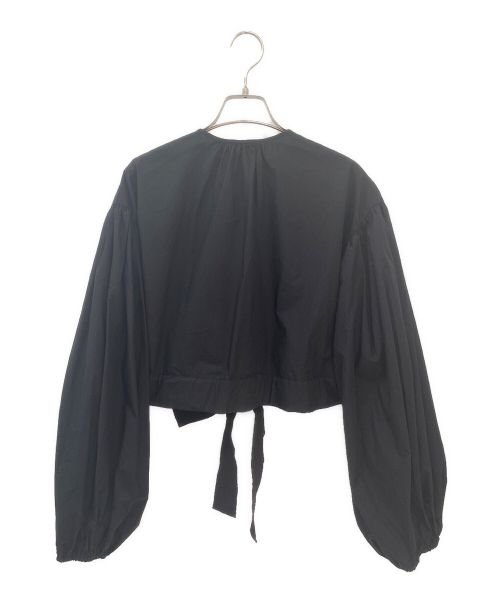 patou（パトゥ）patou (パトゥ) パフスリーブブラウス ブラック サイズ:36の古着・服飾アイテム
