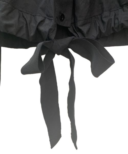patou（パトゥ）patou (パトゥ) パフスリーブブラウス ブラック サイズ:36の古着・服飾アイテム