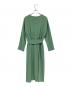 S.ESSENTIALS (エス エッセンシャルズ) ソアパールダブルクロスドレス グリーン サイズ:38：5000円