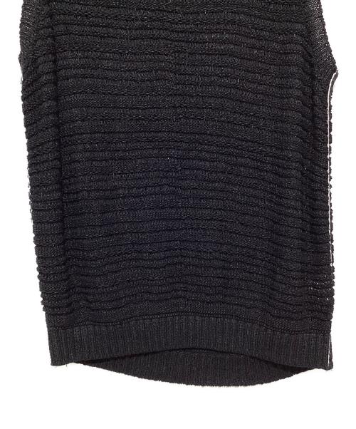 NEPLA.（ネプラ）NEPLA. (ネプラ) 5G WASHI ノースリーブニット ブラック サイズ:1（F）の古着・服飾アイテム