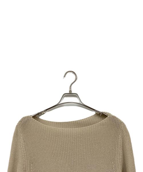 Plage（プラージュ）Plage (プラージュ) Decollete ニット ベージュ サイズ:FREE 未使用品の古着・服飾アイテム