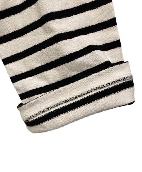 EVERYDAY I LIKE.（エヴリデイ アイ ライク）EVERYDAY I LIKE. (エヴリデイ アイ ライク) Cropped Stripe Tシャツ ホワイト サイズ:不明の古着・服飾アイテム