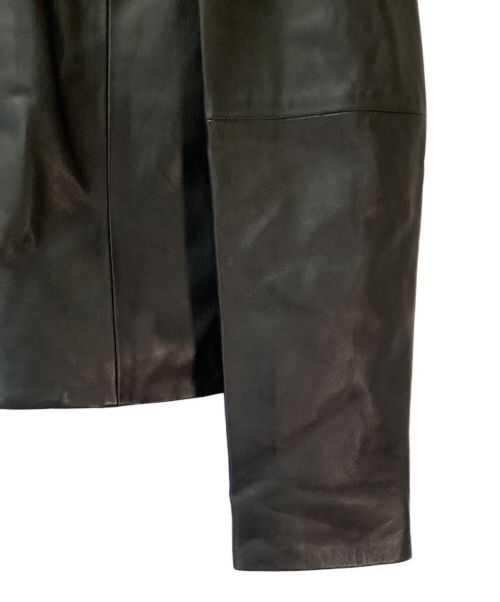 theory（セオリー）theory (セオリー) フード付レザージャケット ブラック サイズ:Pの古着・服飾アイテム