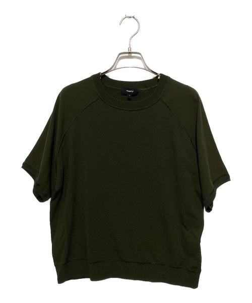 theory（セオリー）theory (セオリー) ラグランスリーブプルオーバー カーキ サイズ:Sの古着・服飾アイテム
