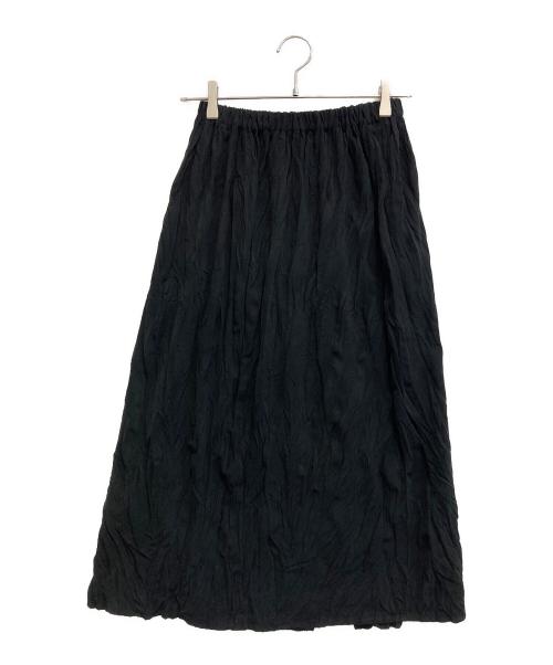 ISSEY MIYAKE（イッセイミヤケ）ISSEY MIYAKE (イッセイミヤケ) シワ加工スカート ブラック サイズ:SIZE Mの古着・服飾アイテム