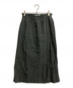 ISSEY MIYAKEイッセイミヤケ）の古着「製品染めスカート」｜オリーブ