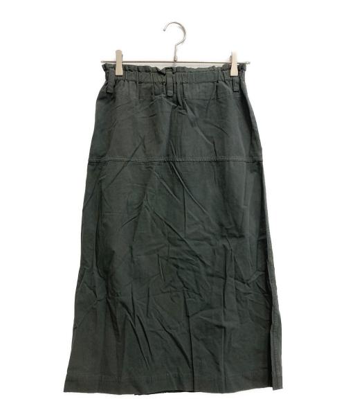 ISSEY MIYAKE（イッセイミヤケ）ISSEY MIYAKE (イッセイミヤケ) 製品染めスカート オリーブ サイズ:SIZE Mの古着・服飾アイテム