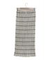 ISSEY MIYAKE (イッセイミヤケ) プリーツチェックスカート ホワイト サイズ:S：7000円