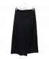 ISSEY MIYAKE（イッセイミヤケ）の古着「ラップスカート」｜ブラック