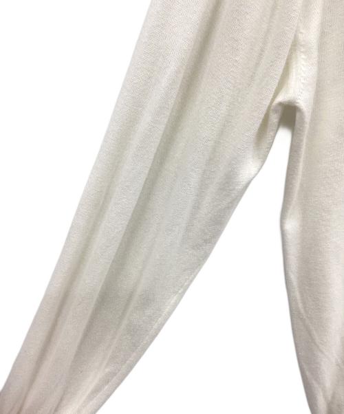 ISSEY MIYAKE（イッセイミヤケ）ISSEY MIYAKE (イッセイミヤケ) ニットポロシャツ ホワイト サイズ:Ⅿの古着・服飾アイテム