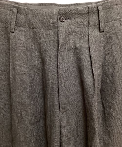Yohji Yamamoto pour homme（ヨウジヤマモト プールオム）Yohji Yamamoto pour homme (ヨウジヤマモト プールオム) リネンバルーンパンツ グレー サイズ:3の古着・服飾アイテム