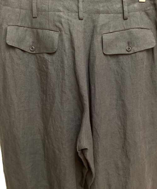 Yohji Yamamoto pour homme（ヨウジヤマモト プールオム）Yohji Yamamoto pour homme (ヨウジヤマモト プールオム) リネンバルーンパンツ グレー サイズ:3の古着・服飾アイテム