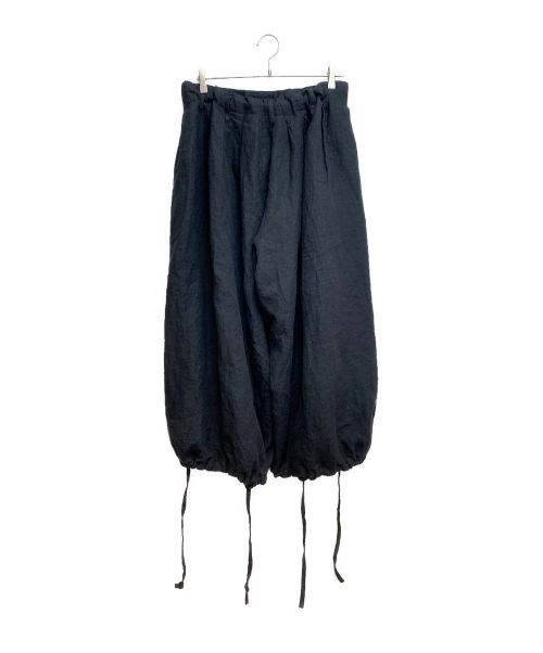 Yohji Yamamoto pour homme（ヨウジヤマモト プールオム）Yohji Yamamoto pour homme (ヨウジヤマモト プールオム) リネンバルーンパンツ ブラック サイズ:3の古着・服飾アイテム