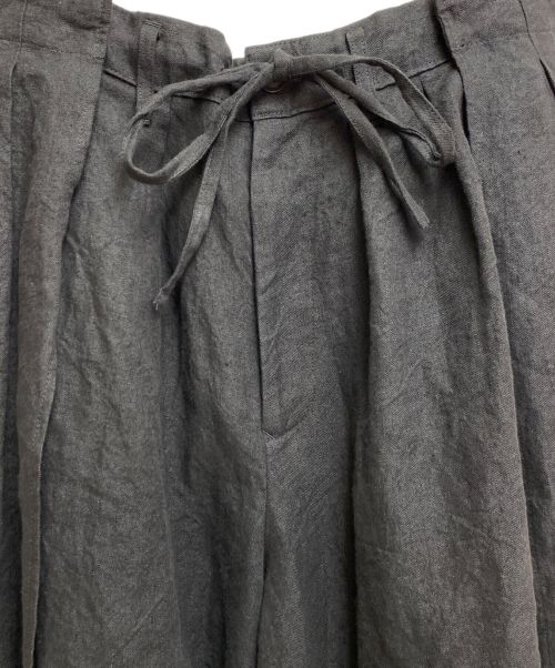 Yohji Yamamoto pour homme（ヨウジヤマモト プールオム）Yohji Yamamoto pour homme (ヨウジヤマモト プールオム) リネンバルーンパンツ ブラック サイズ:3の古着・服飾アイテム