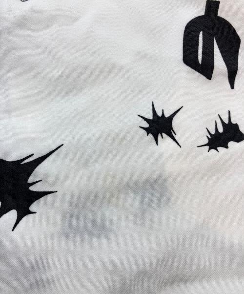 COMME des GARCONS HOMME PLUS（コムデギャルソンオムプリュス）COMME des GARCONS HOMME PLUS (コムデギャルソンオムプリュス) 加工プリントハーフパンツ ホワイト サイズ:Lの古着・服飾アイテム