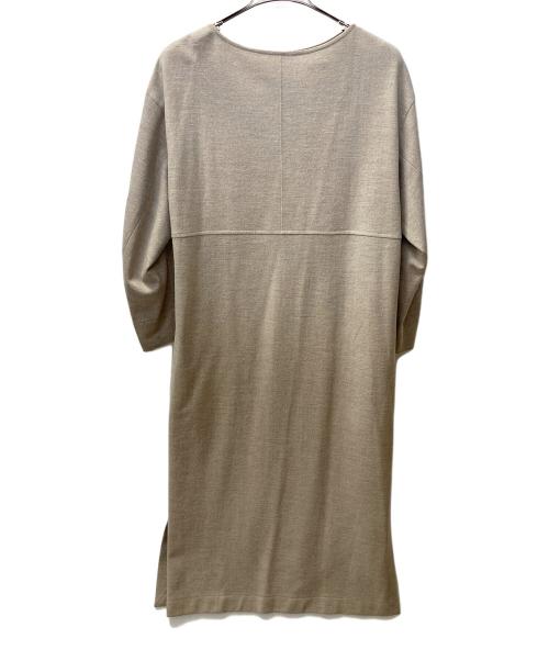 1er Arrondissement（プルミエ アロンディスモン）1er Arrondissement (プルミエ アロンディスモン) ウールロングワンピース ベージュ サイズ:38の古着・服飾アイテム