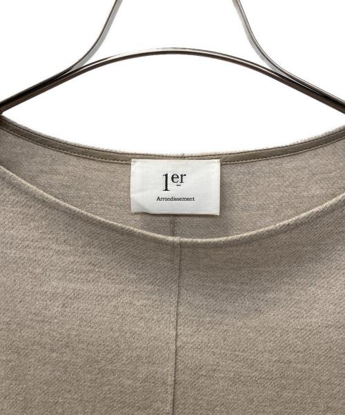 1er Arrondissement（プルミエ アロンディスモン）1er Arrondissement (プルミエ アロンディスモン) ウールロングワンピース ベージュ サイズ:38の古着・服飾アイテム