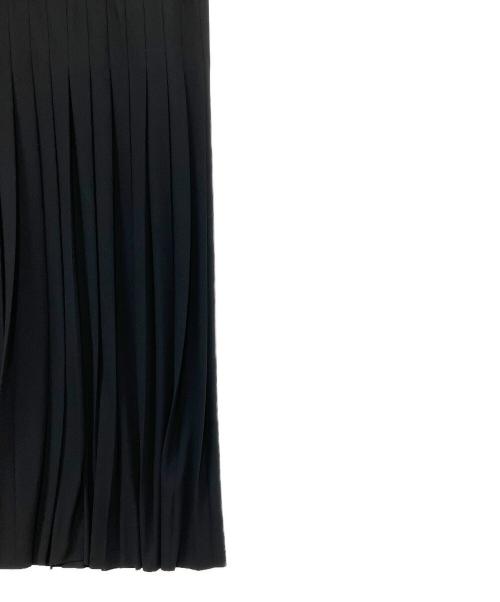 BLENHEIM（ブレンヘイム）BLENHEIM (ブレンヘイム) プリーツノースリーブワンピース ブラック サイズ:XSの古着・服飾アイテム