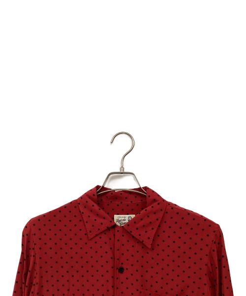 Hysteric Glamour（ヒステリックグラマー）Hysteric Glamour (ヒステリックグラマー) ドットシャツ レッド サイズ:Sの古着・服飾アイテム
