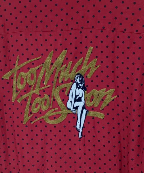 Hysteric Glamour（ヒステリックグラマー）Hysteric Glamour (ヒステリックグラマー) ドットシャツ レッド サイズ:Sの古着・服飾アイテム