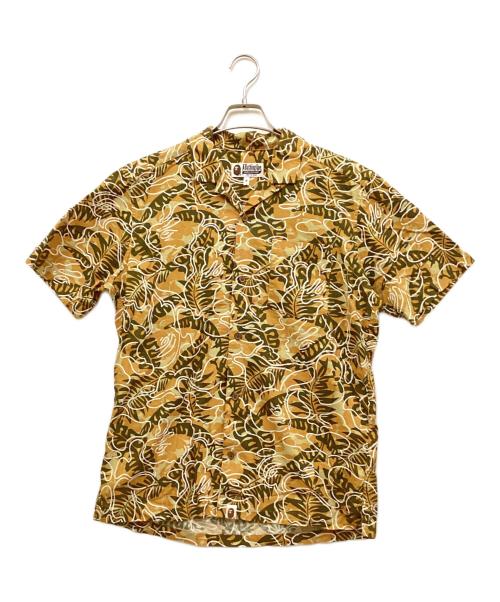 A BATHING APE（ア ベイシング エイプ）A BATHING APE (ア ベイシング エイプ) アロハシャツ ブラウン サイズ:Mの古着・服飾アイテム