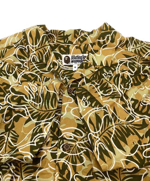 A BATHING APE（ア ベイシング エイプ）A BATHING APE (ア ベイシング エイプ) アロハシャツ ブラウン サイズ:Mの古着・服飾アイテム