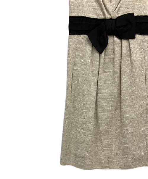 MOSCHINO CHEAP AND CHIC（モスキーノ チープアンドシック）MOSCHINO CHEAP AND CHIC (モスキーノ チープアンドシック) リネンブレンドワンピースドレス ベージュ サイズ:38の古着・服飾アイテム