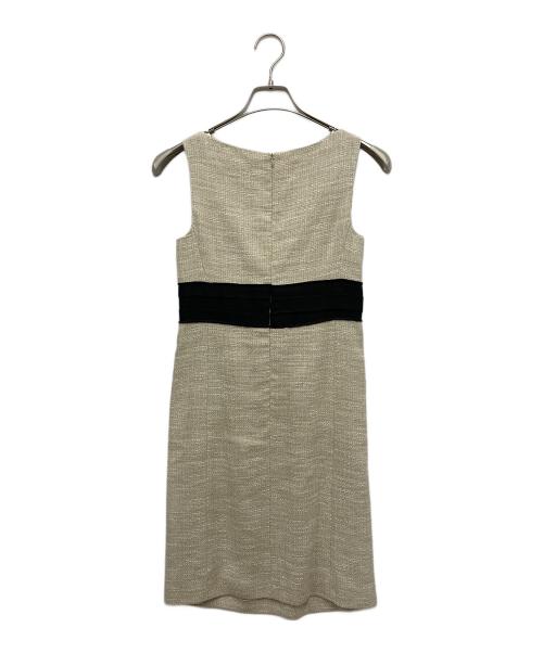 MOSCHINO CHEAP AND CHIC（モスキーノ チープアンドシック）MOSCHINO CHEAP AND CHIC (モスキーノ チープアンドシック) リネンブレンドワンピースドレス ベージュ サイズ:38の古着・服飾アイテム