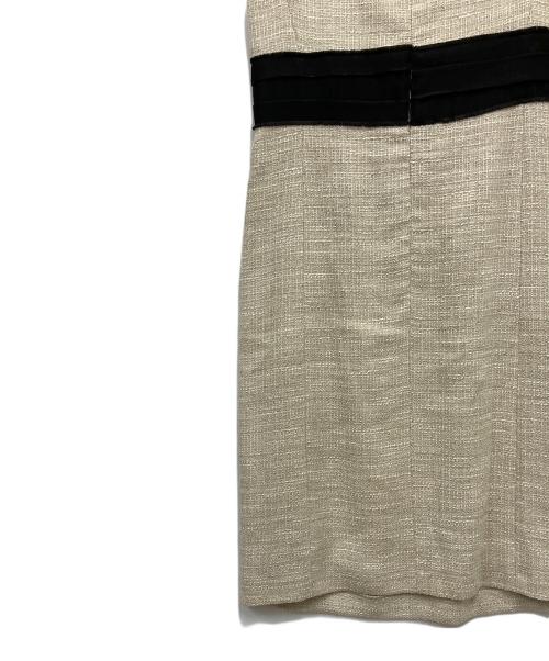 MOSCHINO CHEAP AND CHIC（モスキーノ チープアンドシック）MOSCHINO CHEAP AND CHIC (モスキーノ チープアンドシック) リネンブレンドワンピースドレス ベージュ サイズ:38の古着・服飾アイテム