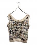 HERMESエルメス）の古着「ノースリーブニット」｜ホワイト