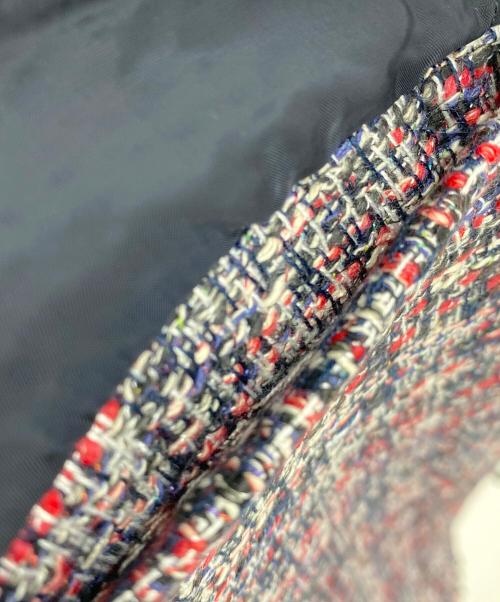 theory（セオリー）theory (セオリー) ツイードコート レッド×ネイビー サイズ:SIZE Pの古着・服飾アイテム