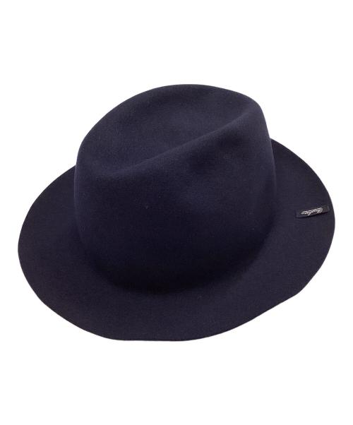 BORSALINO（ボルサリーノ）BORSALINO (ボルサリーノ) ハット ネイビー サイズ:60の古着・服飾アイテム