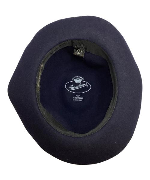 BORSALINO（ボルサリーノ）BORSALINO (ボルサリーノ) ハット ネイビー サイズ:60の古着・服飾アイテム