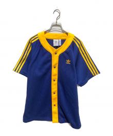 adidas Originals（アディダスオリジナル）の古着「アディカラー クラシックス+ 半袖シャツ」｜ネイビー