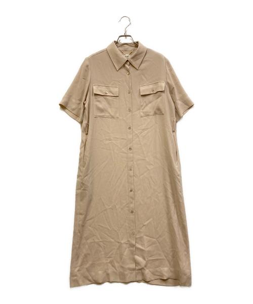 ROPE（ロペ）ROPE (ロペ) とろみドライタッチシャツワンピース ベージュ サイズ:SIZE 38の古着・服飾アイテム