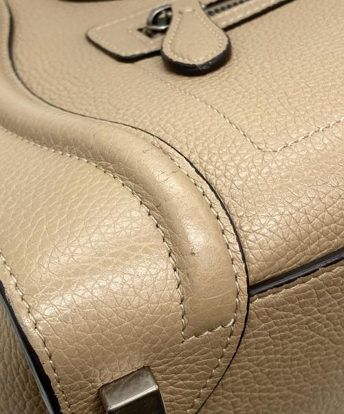 CELINE（セリーヌ）CELINE (セリーヌ) ラゲージ マイクロショッパーハンドバッグ ベージュの古着・服飾アイテム