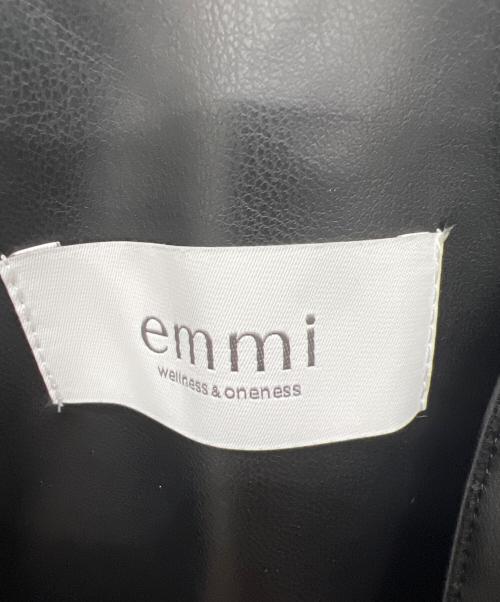 emmi（エミ）emmi (エミ) リサイクルレザージャンパーワンピース ブラック サイズ:０の古着・服飾アイテム