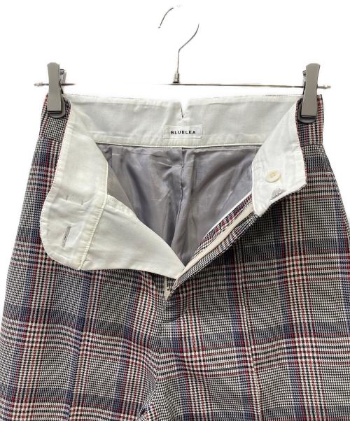 Bluelea（ブルレア）Bluelea (ブルレア) タータンチェックセミワイドパンツ グレー サイズ:Sの古着・服飾アイテム
