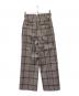 Bluelea (ブルレア) タータンチェックセミワイドパンツ グレー サイズ:S：5000円