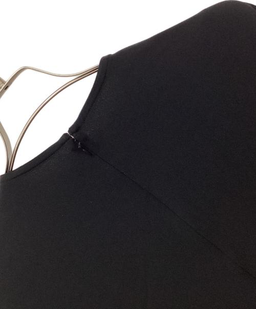 NO CONTROL AIR（ノーコントロールエアー）NO CONTROL AIR (ノーコントロールエアー) ライトクレープダブルクロスロングワンピース ブラック サイズ:38の古着・服飾アイテム