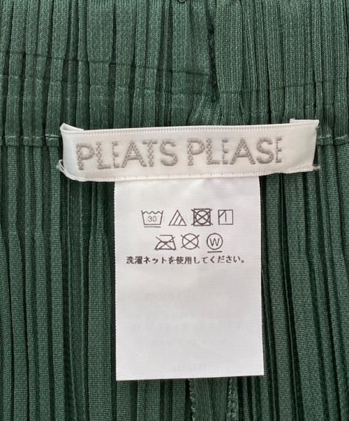 PLEATS PLEASE（プリーツプリーズ）PLEATS PLEASE (プリーツプリーズ) ストレートパンツ グリーン サイズ:3の古着・服飾アイテム