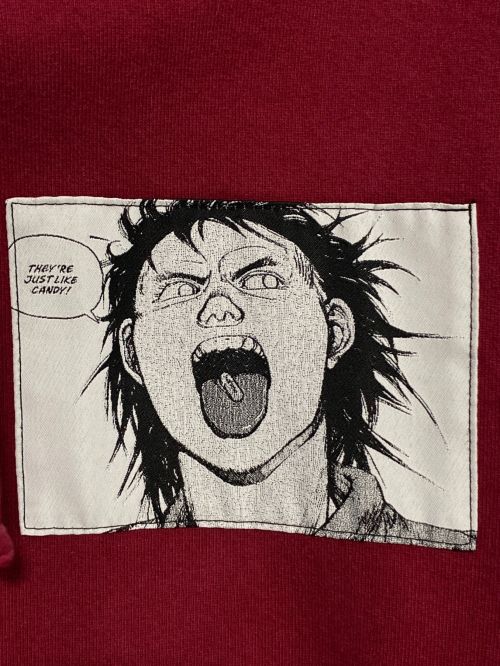 SUPREME（シュプリーム）SUPREME (シュプリーム) AKIRA (アキラ) Patches Hooded Sweatshirt バーガンディー サイズ:Lの古着・服飾アイテム